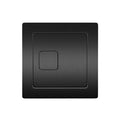 Matt Black Square Dual Flush Cistern Toilet Push Button Cable Operated