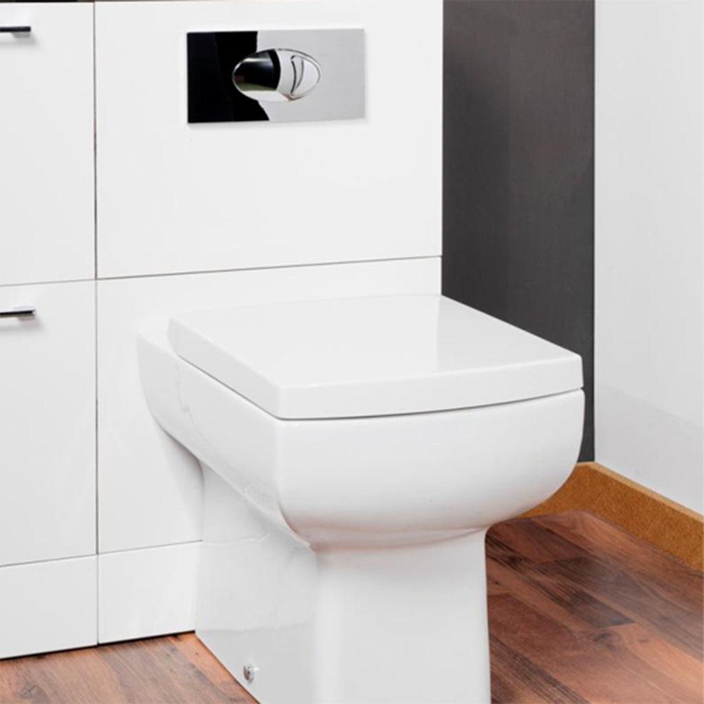 Chrome Dual Flush Toilet Concealed Cistern Plate Push Button Cable Operated