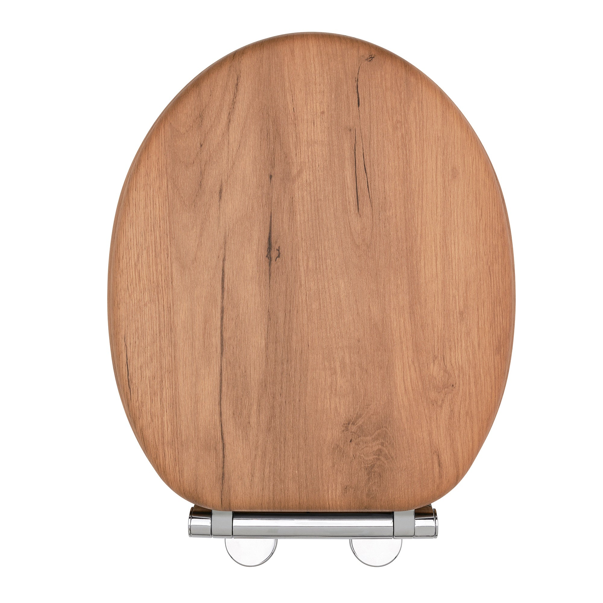 Driftwood Effect Wooden Toilet Seat Heavy Duty Bar Duty Wood Effect Finish