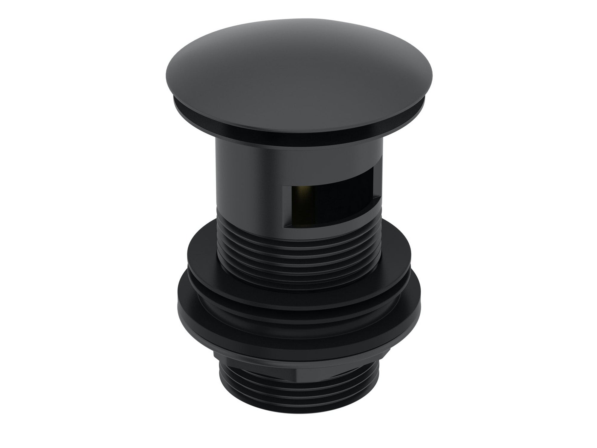 FNX Bathrooms Matt Black Bottle Trap & Full-Cover Slotted Basin Waste with Adjustable Brass Pipe