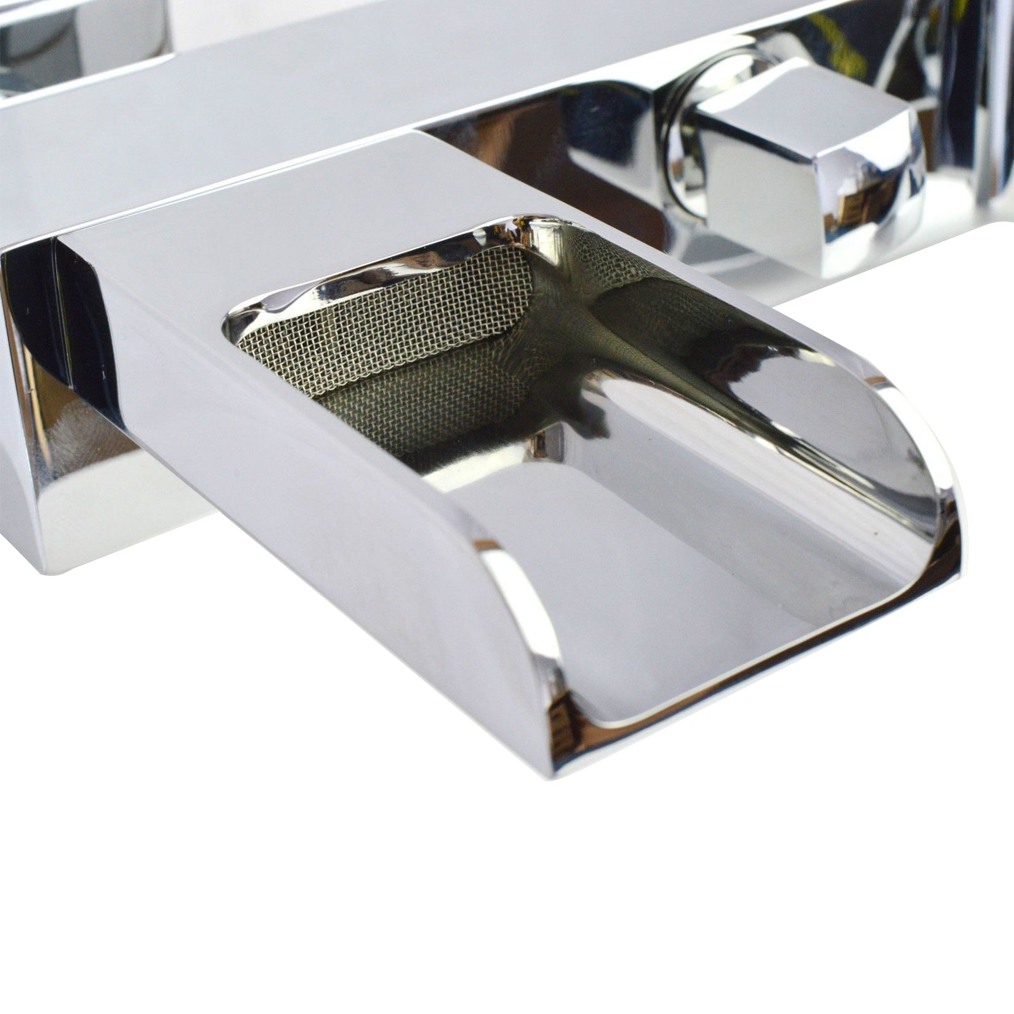 Waterfall Wall Mounted Bath Shower Mixer Tap Chrome