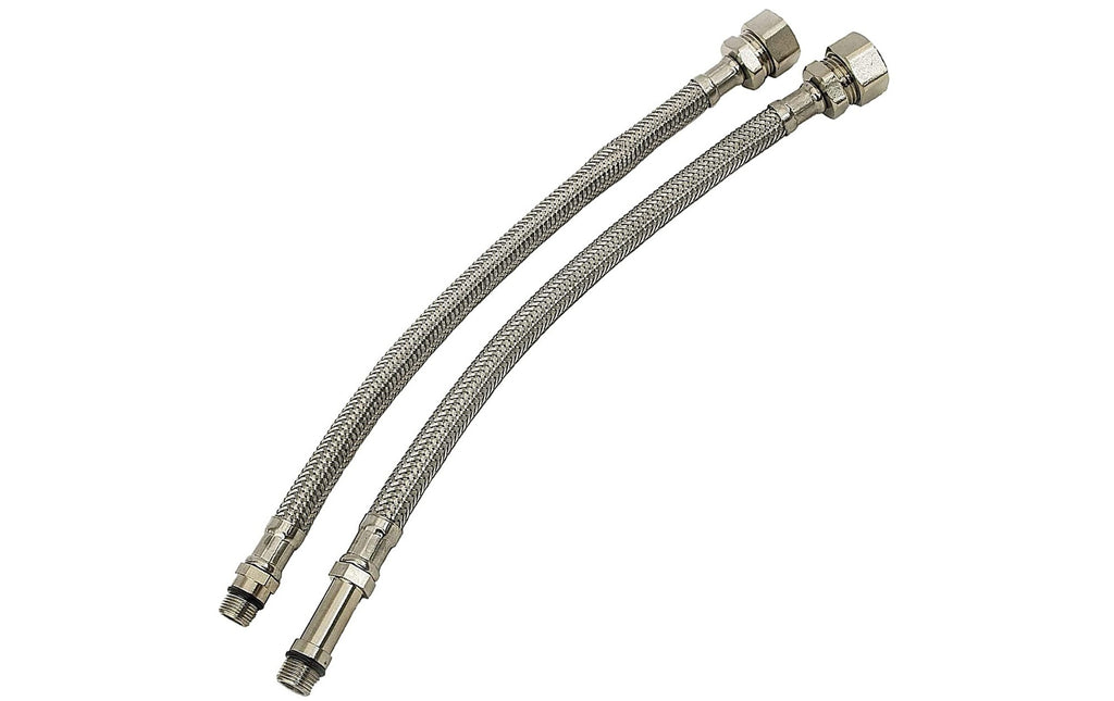 FNX Bathrooms Xavier Chrome Dual Lever Monobloc Kitchen Mixer Tap with Swivel Spout