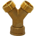 FNX Bathrooms 3/4" BSP Solid Brass Y Piece for Dual Appliance Washing Machine & Dishwasher Connection