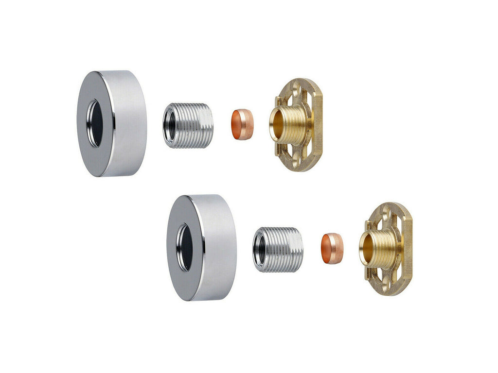 Round Bar Valve Easy Plumb Fixing Kit For Exposed Thermostatic Shower Valve Tap