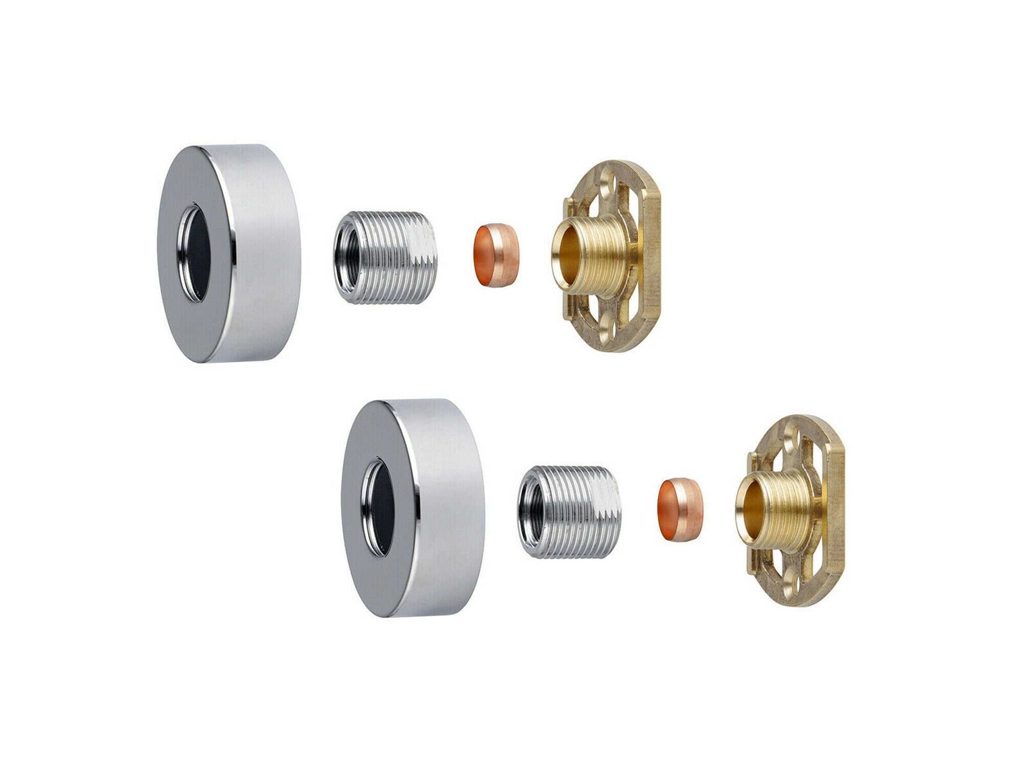 Round Bar Valve Easy Plumb Fixing Kit For Exposed Thermostatic Shower Valve Tap