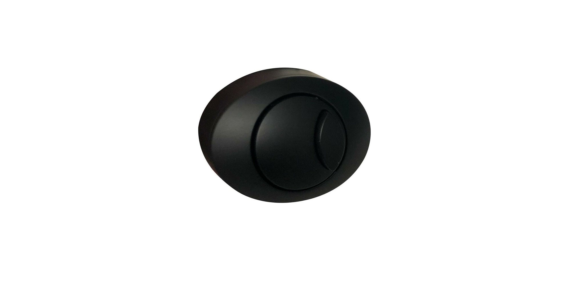 Side Entry Concealed Toilet Cistern WC with Dual Flush Oval Matt Black Push Button - Includes WRAS Internals & Pipe
