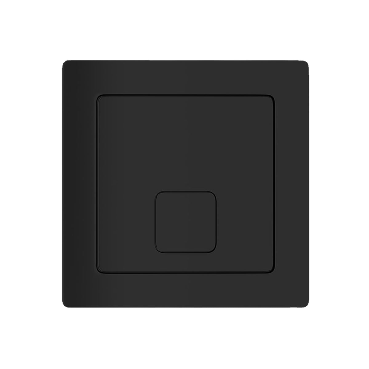 Concealed Cistern including Square Cable Black Button Dual Flush