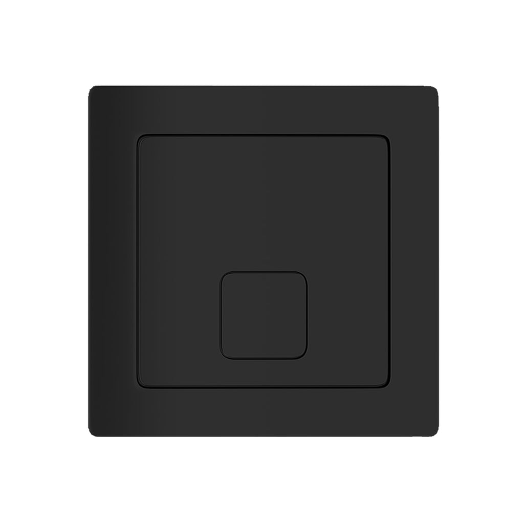 Concealed Cistern including Square Cable Black Button Dual Flush