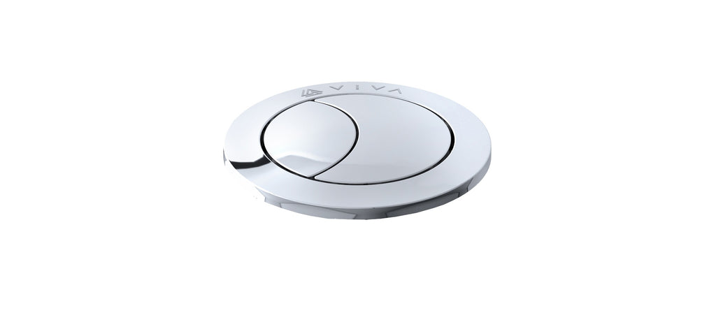 Chrome Universal Adjustable Dual Flush Push Button for Concealed Cisterns