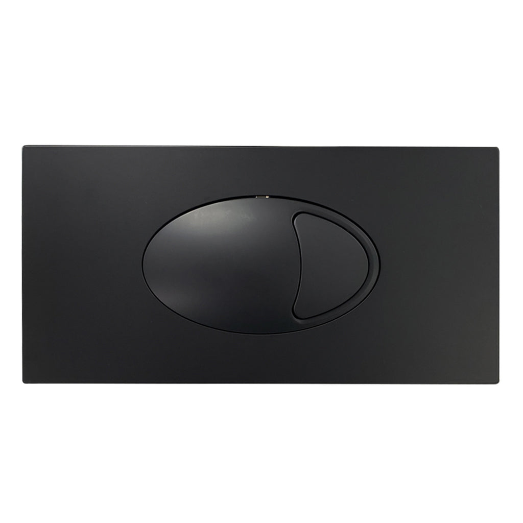 Side Entry Concealed Toilet Cistern WC with Dual Flush Matt Black Button Plate - Includes WRAS Internals & Pipe
