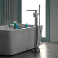 Chrome Freestanding Bath Shower Mixer Tap Form Style
