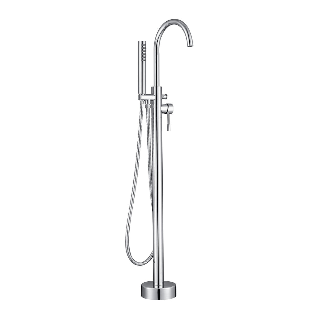 Chrome Freestanding Bath Shower Mixer Tap Peg Style