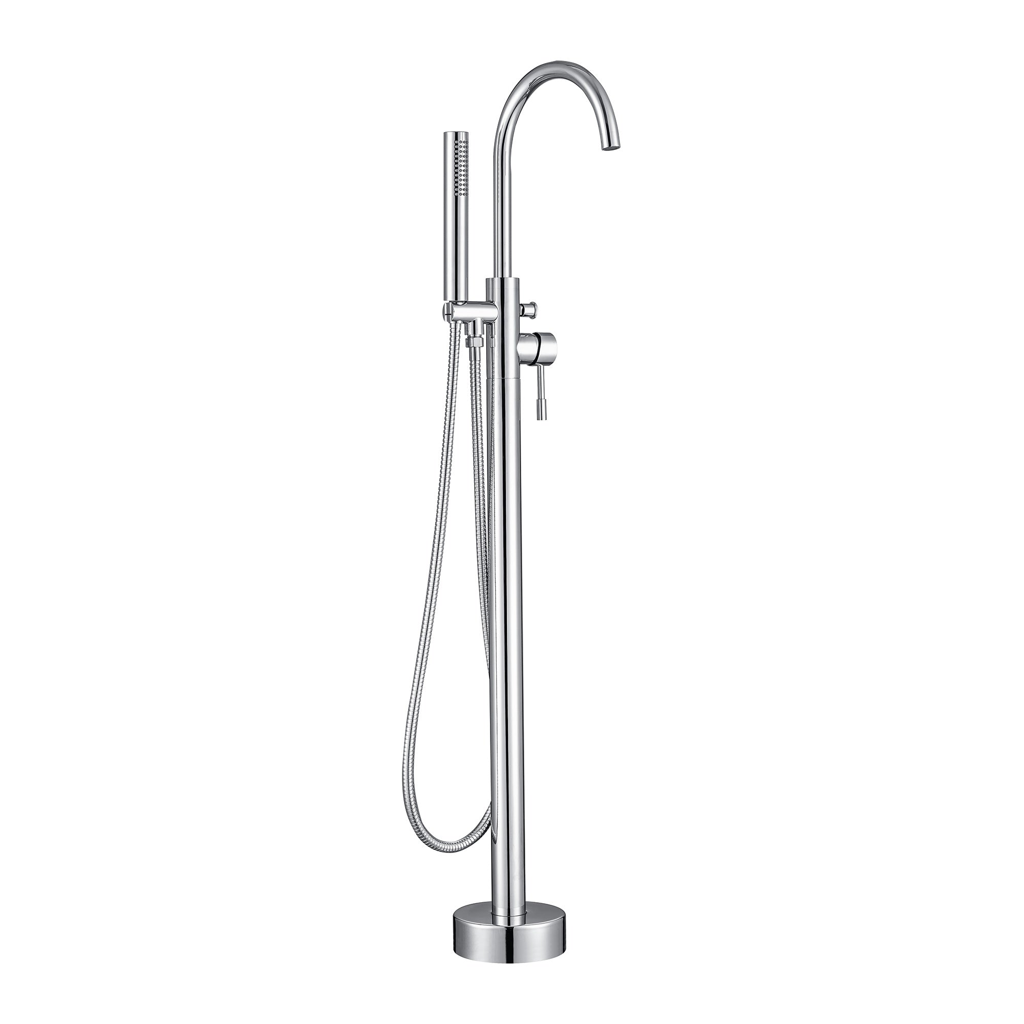 Chrome Freestanding Bath Shower Mixer Tap Peg Style