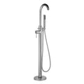 Round Free Standing Bath Shower Mixer Tap Chrome