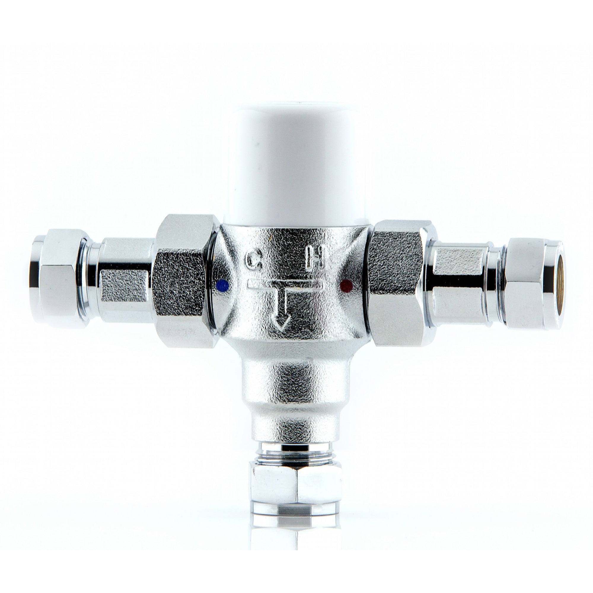 15mm Thermostatic Inline Thermal Mixing Shower Blending Valve Brass