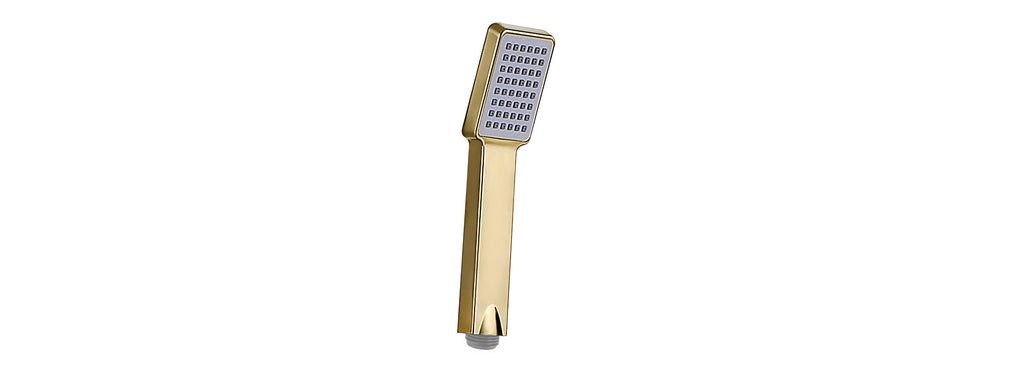 Brushed Brass Square Concealed Thermostatic Shower Valve Rainfall Set