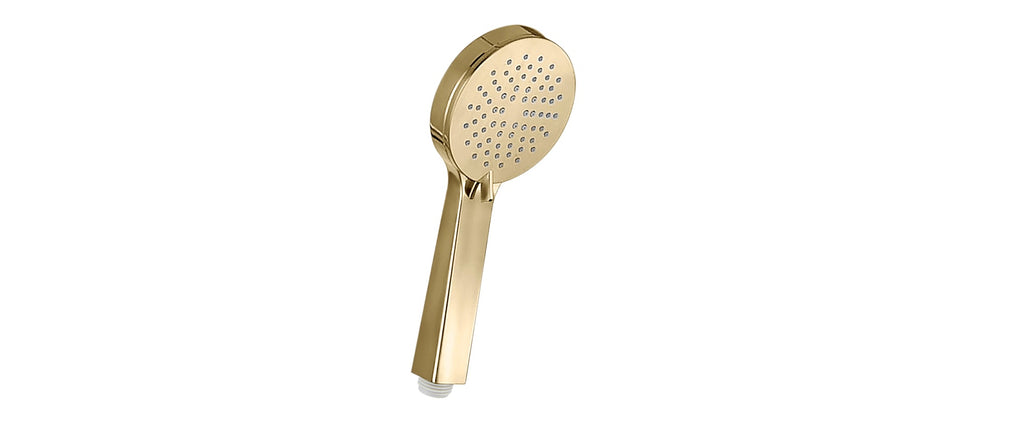 Brushed Brass Round Concealed Thermostatic Shower Valve Rainfall Set
