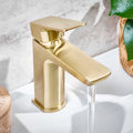Altus Basin Mono Mixer Brushed Brass Basin Fixed