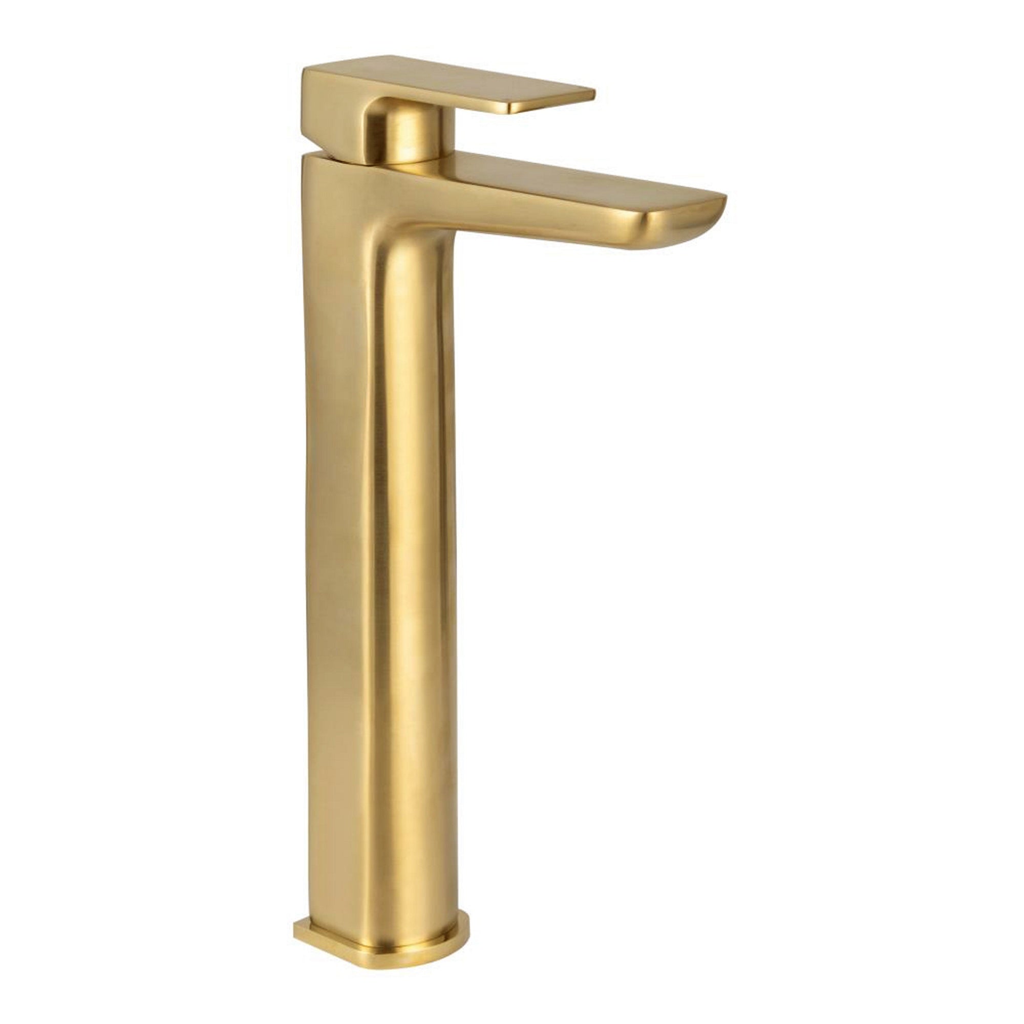 Altus High Riser Basin Mono Brushed Brass Basin Fixed