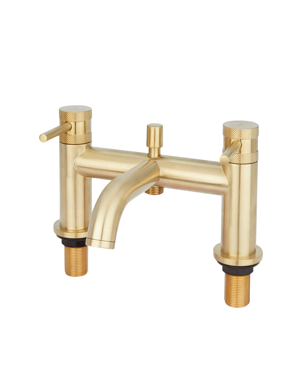 Brushed Brass Bath Shower Mixer Tap Premium Brassware Diamond Cut Handles