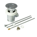 FNX Bathrooms Chrome Pop Up Basin Waste Assembly Kit for UK Standard Fit Bathroom Sinks, Durable Brass & Zinc