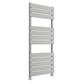 Light Grey 500x1200mm Vertical Flat Panel Towel Radiator for Bathrooms - Modern, High Heat Output