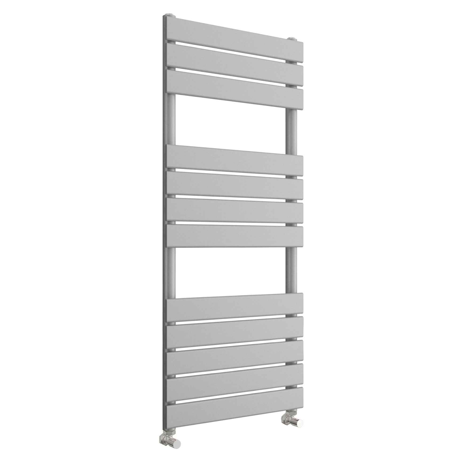Light Grey 500x1200mm Vertical Flat Panel Towel Radiator for Bathrooms - Modern, High Heat Output