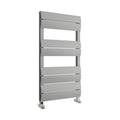 FNX Bathrooms Light Grey Aluminium Towel Radiator 1000x500mm, Dual Fuel Ready