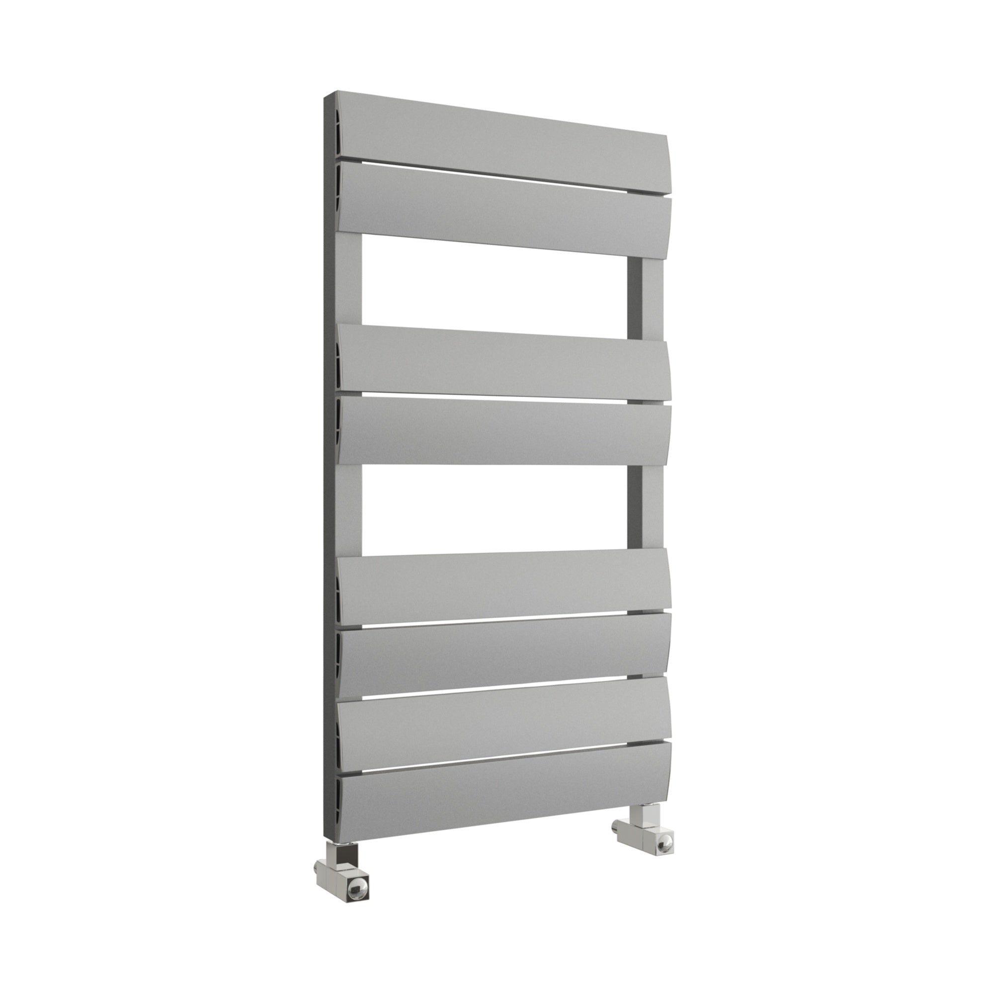 FNX Bathrooms Light Grey Aluminium Towel Radiator 1000x500mm, Dual Fuel Ready