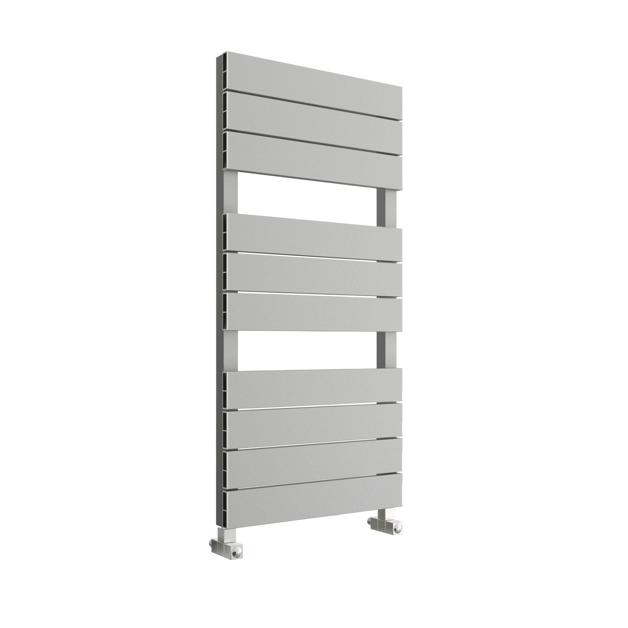 Light Grey Designer Aluminium Towel Radiator 500 x 1150mm - Modern Bathroom Heater