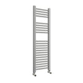 FNX Bathrooms Light Grey Towel Radiator, 300 x 1120mm Low Carbon Steel Heated Ladder Rail, 1210 BTU