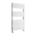 FNX Bathrooms White Aluminium Designer Towel Radiator 500x1000mm with Dual Heating Options