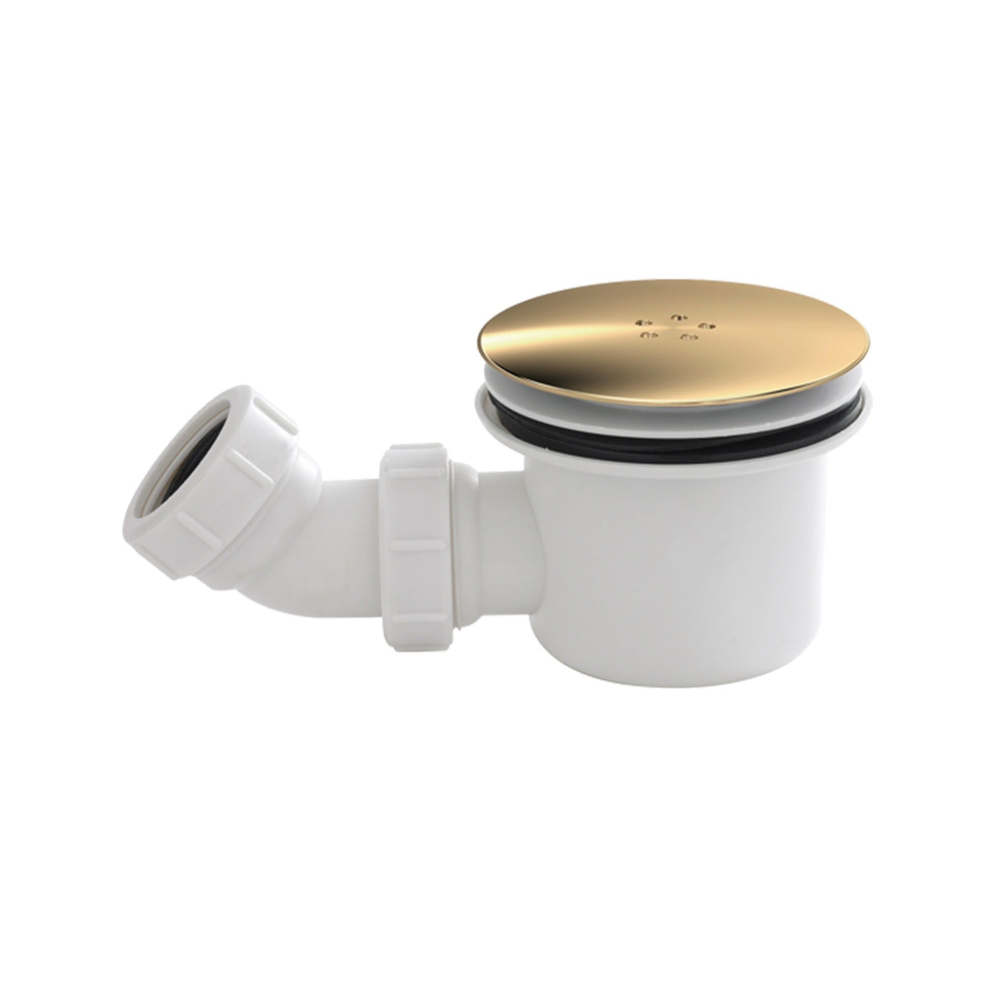 FNX Premium Brushed Brass Mega Flow Shower Tray Waste 90mm
