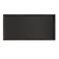 FNX Matt Black Solid Brass Recessed Wet Room Shower Niche Storage Shelf - 300x600mm Wall-Mounted