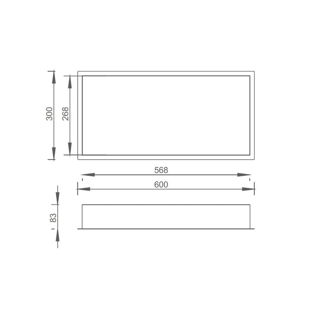 Luxury Brushed Bronze Solid Brass Wet Room Shower Niche - 300x600mm Recessed Storage Shelf