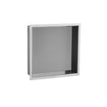 FNX Bathrooms 300x300mm Solid Brass Recessed Shower Niche - Polished Chrome Wet Room Storage Unit