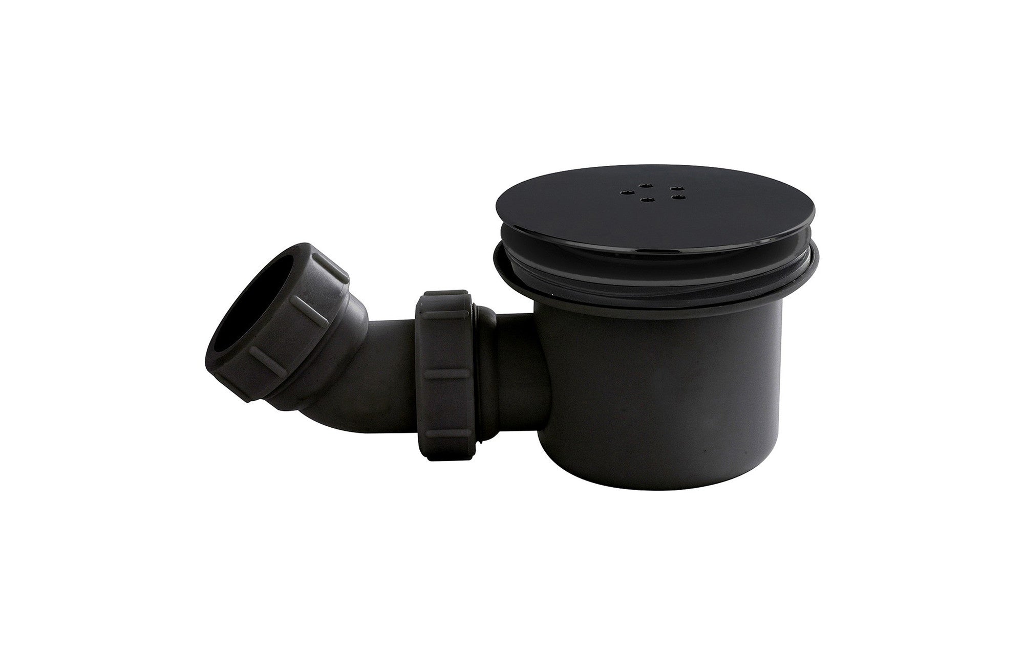 Black Top Shower Tray Mega Flow Waste - UK Standard Connection
