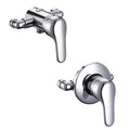 FNX Bathrooms Chrome Single Lever Shower Mixer Valve - Adjustable 135-160mm Centres - Exposed/Concealed Fit