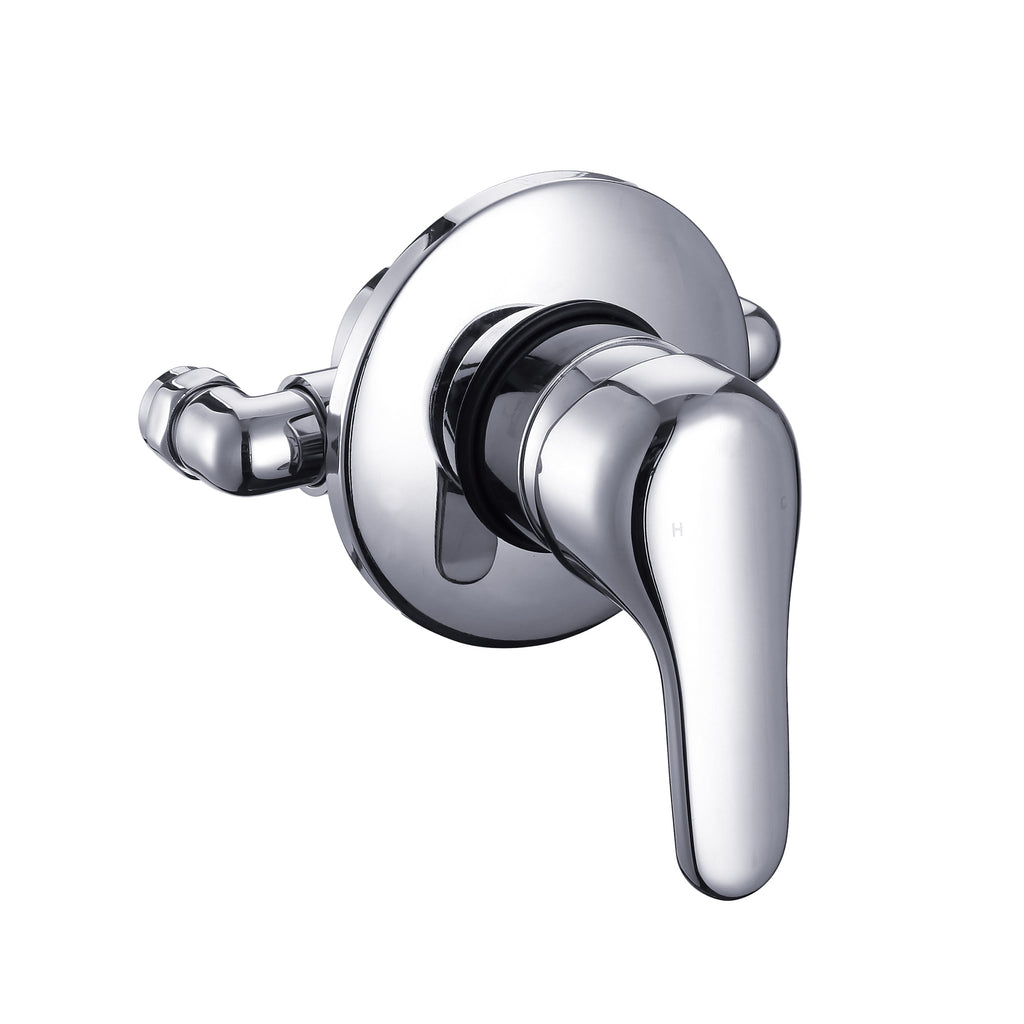 FNX Bathrooms Chrome Single Lever Shower Mixer Valve - Adjustable 135-160mm Centres - Exposed/Concealed Fit