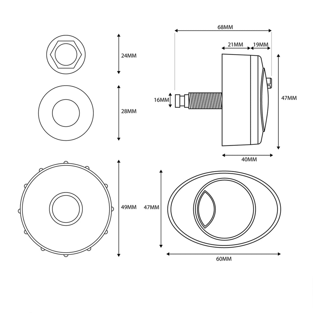 FNX Bathrooms Slim Concealed WC Cistern with Dual Flush & WRAS Approved Internals - Bottom Entry