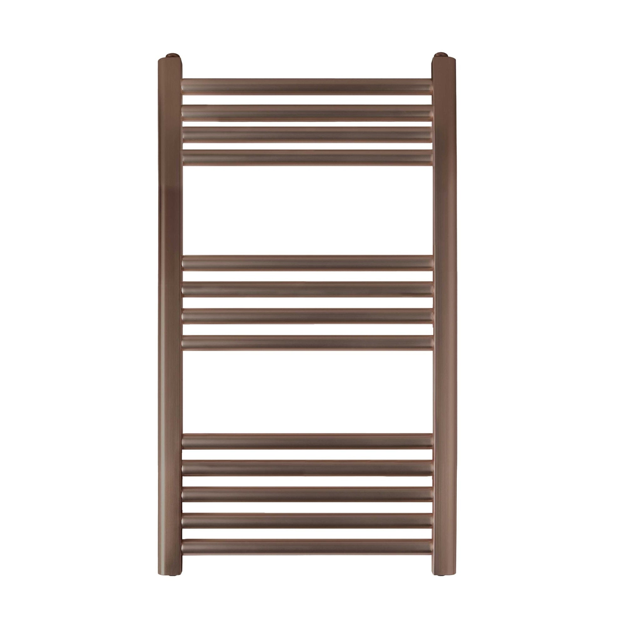 Luxury 800x400mm Brushed Bronze Heated Towel Rail Radiator for Bathrooms