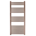 FNX Bathrooms 1200x500mm Luxury Brushed Bronze Mild Steel Heated Towel Rail Radiator for Bathrooms