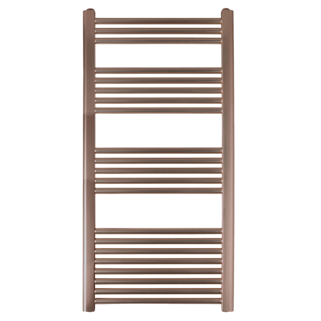 FNX Bathrooms 1200x600mm Designer Brushed Bronze Mild Steel Heated Towel Rail Radiator