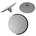 FNX Bathrooms 200mm Round Chrome Fixed Shower Head with Swivel & Easy-Clean Nozzles