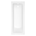 RAK Karla 1700x700mm Straight Single Ended Bath with Adjustable Legs - Gloss Alpine White Lucite Acrylic