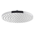 Heavy-Duty Large Round Chrome Brass Easy Clean Fixed Swivel Shower Head with Elbow - 250mm
