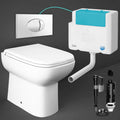 RAK Origin Square Back-to-Wall Toilet & Concealed Cistern with Soft-Close Seat & Chrome Flush