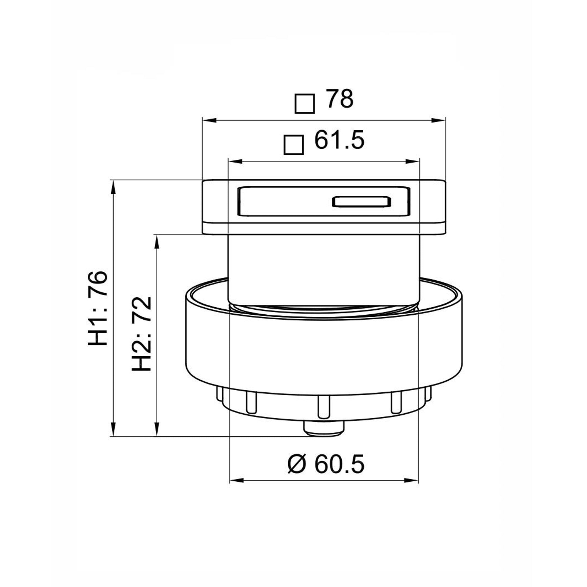 RAK Origin Square Back-to-Wall Toilet & Concealed Cistern with Soft-Close Seat & Chrome Flush