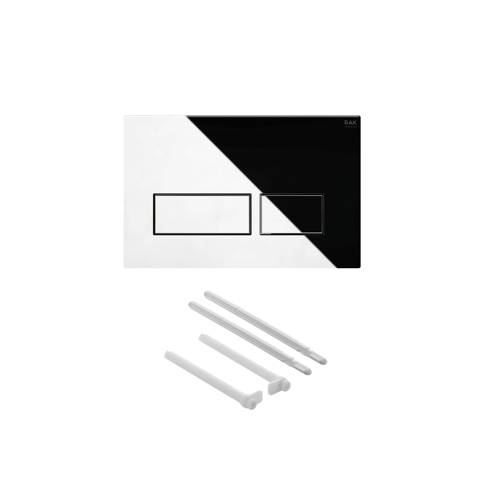 RAK Eco-Fix 0.82m Low Height Concealed Cistern Frame & Dual Flush Plate for Wall-Hung WCs - WRAS Approved