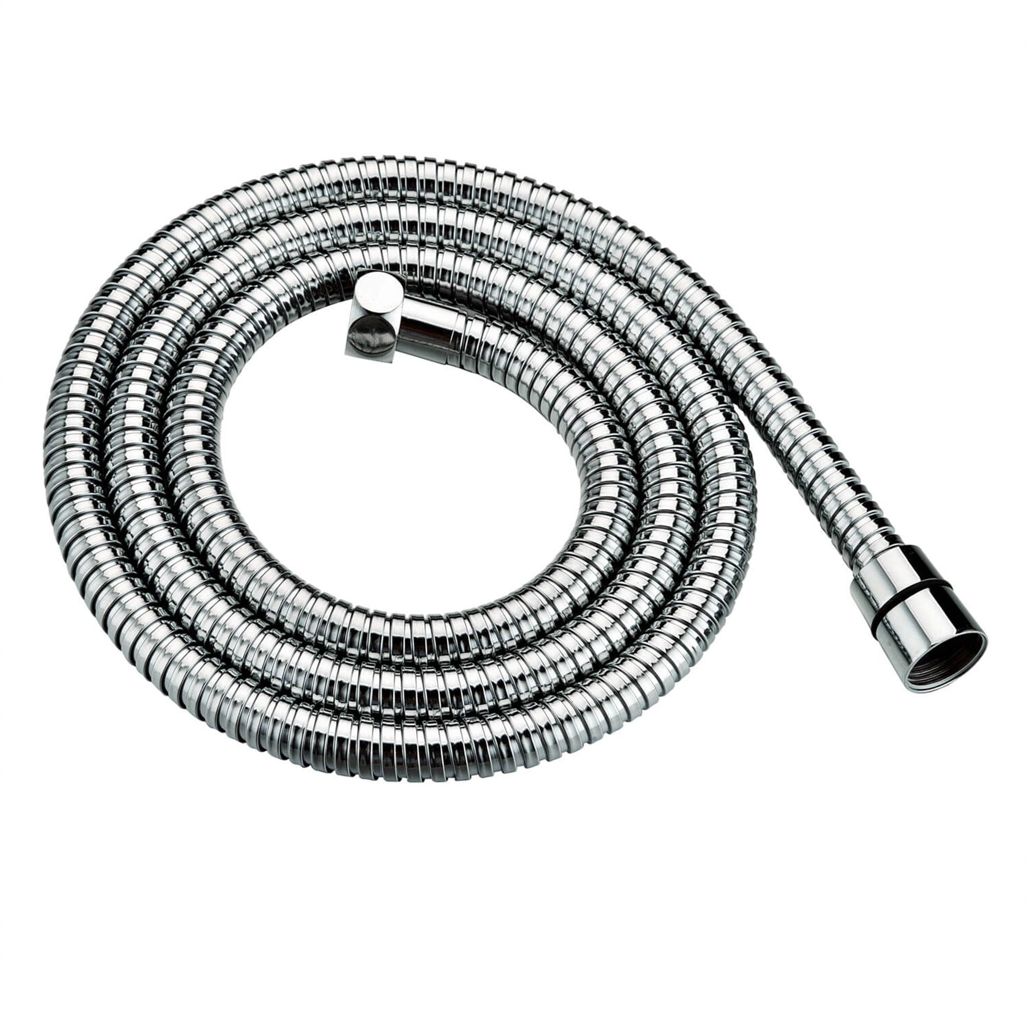 Stainless Steel Chrome 1.5m Metre Shower Bath Flexible Hose 8mm Standard Bore